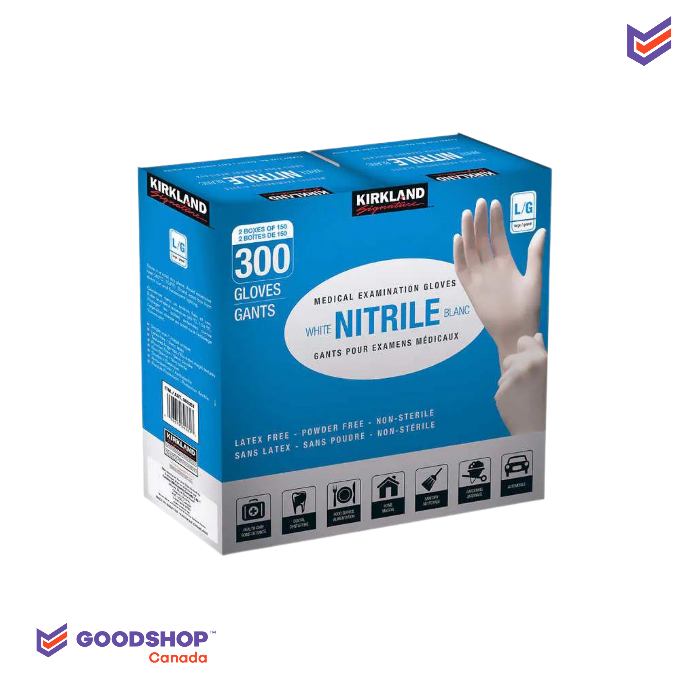 Kirkland Signature - Gants en nitrile pour examen médical